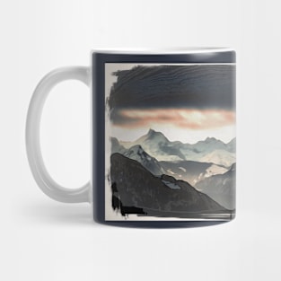Alpine landscape of Switzerland Mug